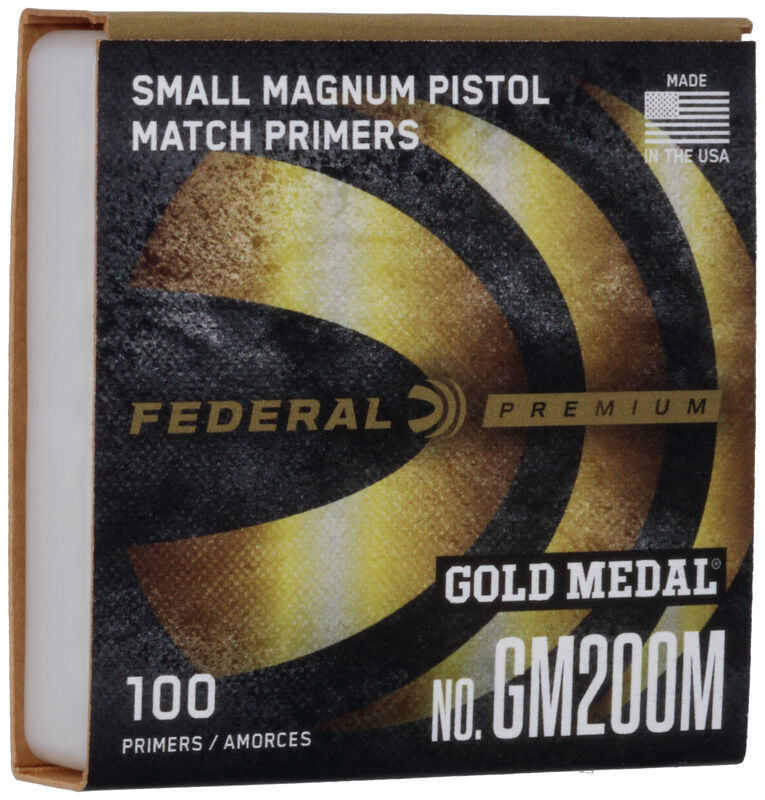 Federal Premium Gold Medal Small Pistol Magnum Match Primers #200M